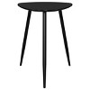 39" Modern Black Wood Coffee Table with Metal Legs, End Table Set for Living Room-3irtyhousy - 3 of 4