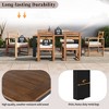 Mshliw 7-Piece Outdoor Patio Dining Set with Table, Umbrella Hole, 2 Armchairs & 4 Side Chairs – outdoor Furniture Set for Garden, Backyard, Poolside - 4 of 4