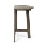 Okak Outdoor Folding Dining Bistro Table Half-Round Side Tables Acacia Wood Patio End Table Outdoor&Indoor for Garden Balcony Yard Pool, Gray - 4 of 4