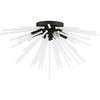 Livex Lighting Uptown 4 - Light Flush Mount in  Black - 4 of 4