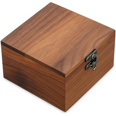Walnut Wood Box for Crafts, Jewelry Box and watch box Wooden Keepsake Box Gift