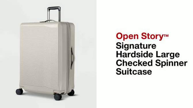Signature Hardside Large Checked Spinner Suitcase - Open Story™, 2 of 9, play video