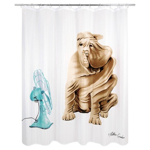 Dog shower store curtain