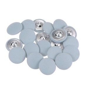 Unique Bargains Metal Shank Round Cloth Covered DIY Sewing Buttons 20 Pcs - 1 of 4