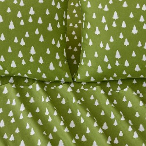 100% Turkish Cotton Flannel Printed Sheet Set - Isla Jade - 1 of 4
