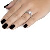 Pompeii3 1ct Diamond Engagement Ring Cushion Halo 14K White Gold - 3 of 4