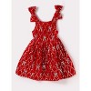 2Bunnies Girls' Christmas New Year Holiday Party Velvet Sequin Bow Dress - 4 of 4