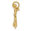 Black Bow Jewelry 14k Yellow Gold 3D Glasses Charm or Pendant, 6 x 20mm (1/4 x 3/4 inch) - 2 of 4