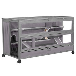 Aivituvin Anti-Chewing Hamster Cage | Guinea Pig Cage with Iron Frame (Inner Space 11ft²)-AIR26 - 1 of 4