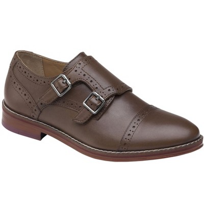 Johnston & Murphy Big Kid Conard Double Monk Boys Slip-On Dress Shoe
