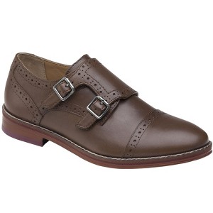 Johnston & Murphy Big Kid Conard Double Monk Boys Slip-On Dress Shoe - 1 of 3