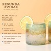 Twine Living Playa Bonita Hand-Blown Tumblers, Recycled Drinking Glasses, Decorative Drinkware for Home Bars, 12 oz, Set of 2 - 2 of 4