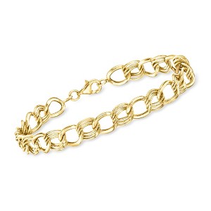 Ross-Simons 10kt Yellow Gold Double-Curb Link Bracelet - 1 of 3