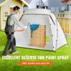 VEVOR Portable Paint Booth, Larger Spray Paint Tent with Built-in Floor & Mesh Screen, Painting Tent Station, 7.5x5.2x5.2ft Spray Paint Shelter,White - 3 of 4