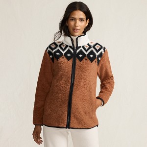 Lands' End Women's Cozy High Pile Full Zip Fleece Jacket - 1 of 4