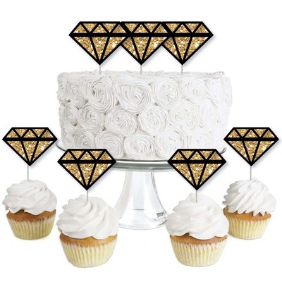 Big Dot of Happiness Girls Night Out - Dessert Cupcake Toppers - Bachelorette Party Clear Treat Picks - Set of 24