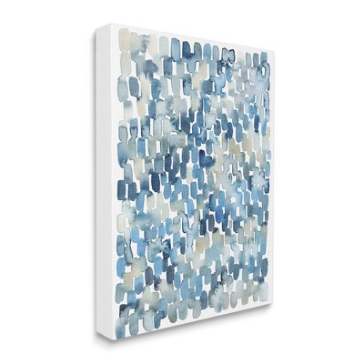 Stupell Industries Coastal Tile Abstract Soft Blue Beige Shapes