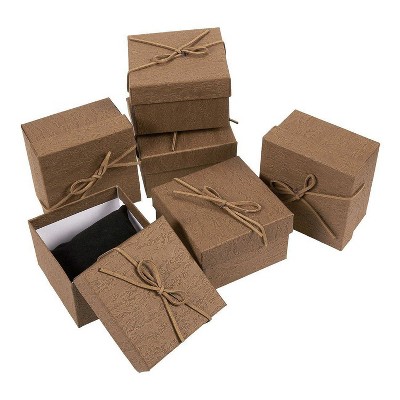 Juvale 6-Piece Gift Box Set - Jewelry Gift Boxes for Anniversaries, Weddings, Birthdays - 3.5 x 2.3 x 3.5 Inches