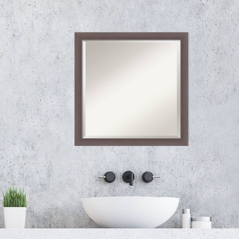 Urban Framed Bathroom Vanity Wall Mirror Pewter - Amanti Art, 5 of 9