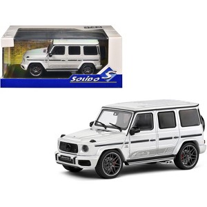 2022 Mercedes-Benz AMG G63 Diamond White Metallic with Graphics 1/43 Diecast Model Car by Solido - 1 of 4