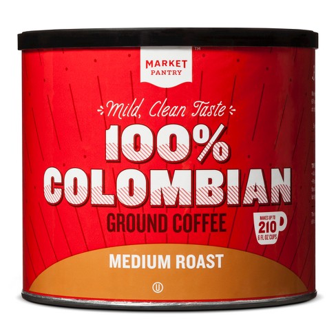 100 Columbian Medium Roast Ground Coffee 24 2oz Market Pantry