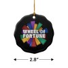 Wheel of Fortune Onion Logo Porcelain Scalloped Holiday Christmas Tree Ornament  2.8" (7.1 cm) - 3 of 4