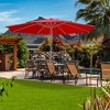 Yescom 13FT Wooden Pole Patio Umbrella - 2 of 4