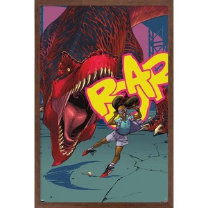 Trends International Marvel Moon Girl & Devil Dinosaur - Roar Framed Wall Poster Prints - 1 of 4