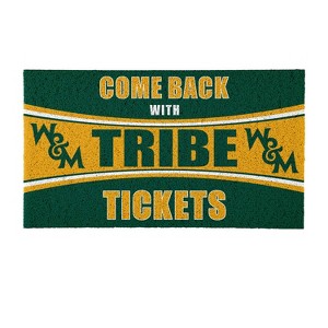 Evergreen Come Back with Tickets William & Mary 28" x 16" Woven PVC Indoor Outdoor Doormat - 1 of 4