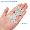 Unique Bargains DIY Craft Handmade Decorative Double Heads Artificial Flower Stamens 150 Pcs - 3 of 4