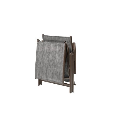 Black and Gray Adjustable Aluminum Outdoor Chaise Lounge