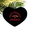 Seattle Redhawk Heart Love Wood Christmas Tree Holiday Ornament - 2 of 3