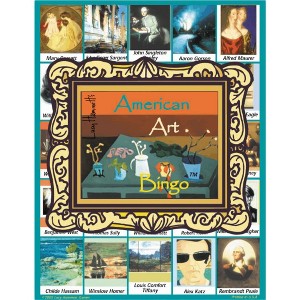 Lucy Hammett American Art Bingo 6 Picture Boards, 42 Informative Cards & Bingo Chips Fun for All Ages - 1 of 1