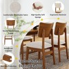 Homy Casa Upholstered Dining Chairs Set of 4, Wood Base, Modern Kitchen & Dining - 4 of 4
