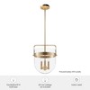 Karloff 11.75" 3-Light Pendant Alturas Gold Finish for Indoor Spaces - 2 of 4