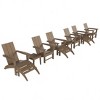 WestinTrends Ashore Modern HDPE Outdoor Patio Folding Adirondack Chair (12-Piece Set) - 4 of 4