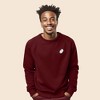 Dalix Ghost Embroidered Crewneck Long Sleeve Sweatshirt Fleece Men - 2 of 4
