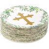 Sparkle and Bash Sparkle and Bash 80Pcs Disposable Religious Paper Plates, Confirmation Plates for Baby Baptism & Christening Party, 9 in - 4 of 4