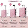 Lyngins 20/24/28 Inch 3PCs Hardside Luggage Sets with TSA Lock,Spinner Wheel Carry on Luggage,Lightweight Printed Suitcase Sets for Family Trips - 3 of 4