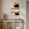 Art Remedy Sunny Cloudy Gold Brown Earthy Abstract Wall Art Framed - 2 of 4