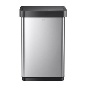 EKO 50L Stainless Steel Motion Sensor Trash Can Silver - 1 of 4