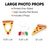 Big Dot of Happiness Pizza Party Time - Chef Hat and Pizza Slice Decorations - Baby Shower or Birthday Party Large Photo Props - 3 Pc - 3 of 4