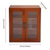 YIYIBYUS 3-tier Wood Storage Cabinet, Double Door Desktop Storage Cabinet - 3 of 4