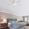 BestParts 52" Modern LED Ceiling Fan - 3-Color Dimmable, 5 ABS Blades, Remote Control - 3 of 4