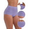 INSPIRE CHIC Women's High-Waisted Tummy Control Butt Lifting Postpartum Briefs 5 Packs - 3 of 4