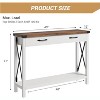 Coucheta 43'' Entryway Console Table , Narrow Sofa Table with Storage Drawer & Shelf, Metal Frame, Industrial Farmhouse Style - 2 of 4