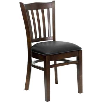Flash Furniture Vertical Slat Back Wooden Restaurant Chair