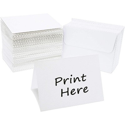 Sustainable Greetings Bulk Blank Kraft Cards and Envelopes (Set of 100)