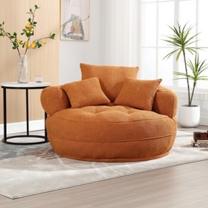 Lyngins Chenille Bean Bag Sofas for Kids and Adults,Fluffy Lazy Sofa Chairs with High-Resilience Sponge Padding for Living Room - 1 of 4