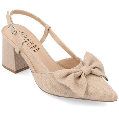 Women's Blakely Wide Width Mule Heels - A New Day™ Light Brown 6w